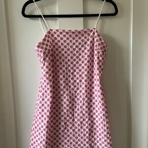 Trixxi White and Pink Floral Dress